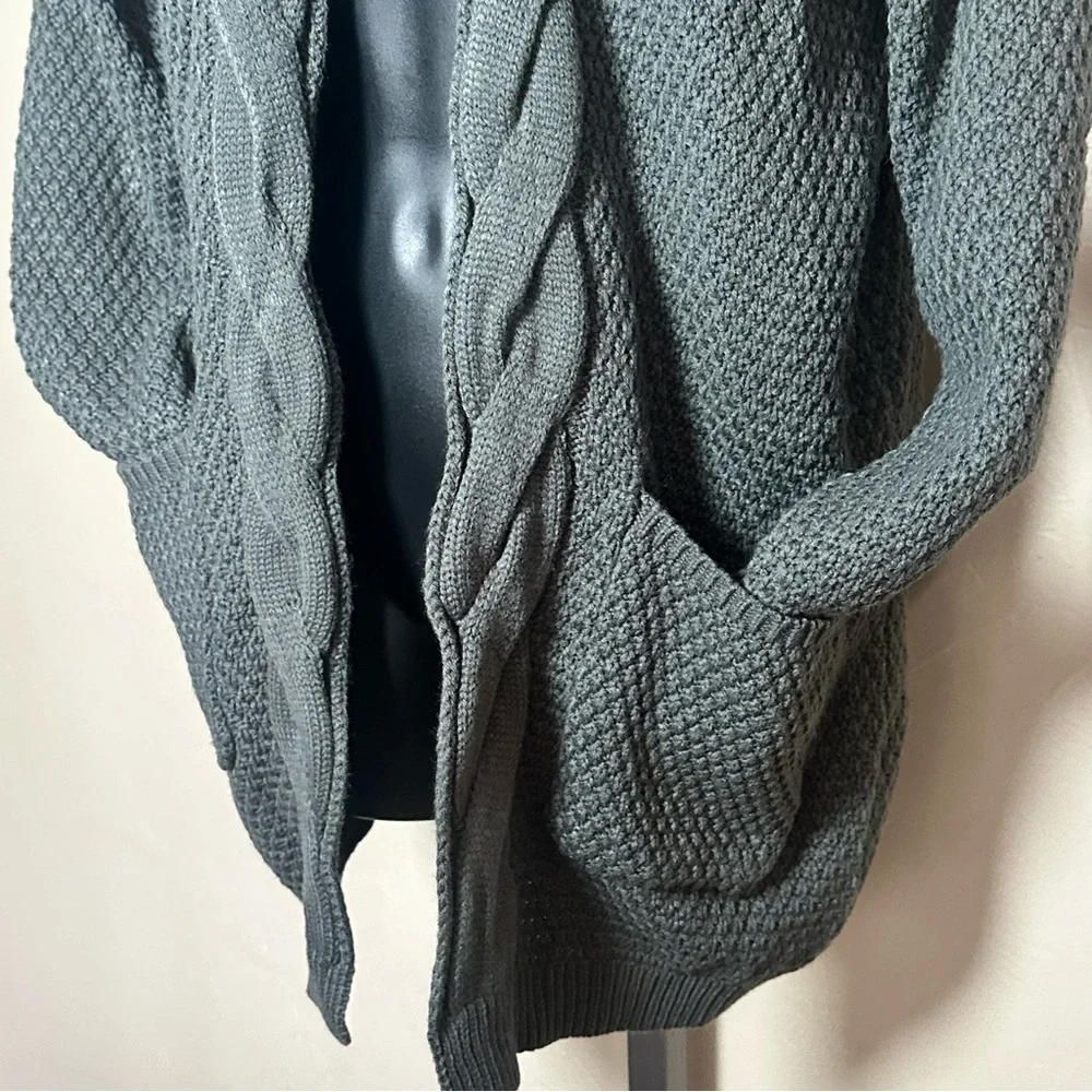 NWT Traleubie Women's Open Front Boho Boyfriend Knit Chunky Cardigan‎ Sweater